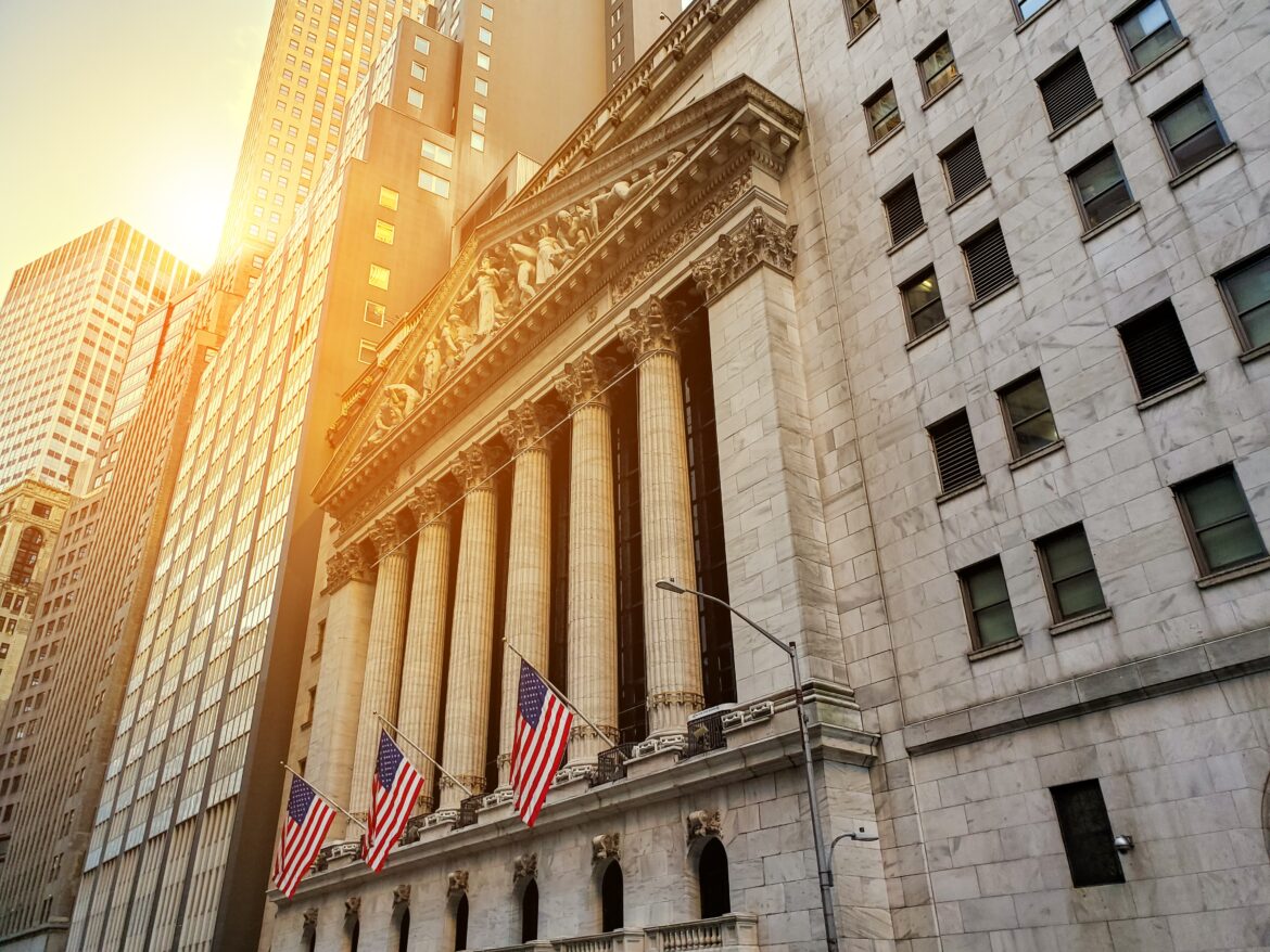 Historic buildings on Wall Street, the centre of U.S. financial markets, as investors assess the latest earnings season.